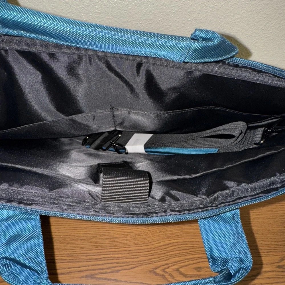 DOMISO 17.3 inch Laptop Bag Business Briefcase 17-17.3 inch, Turquoise